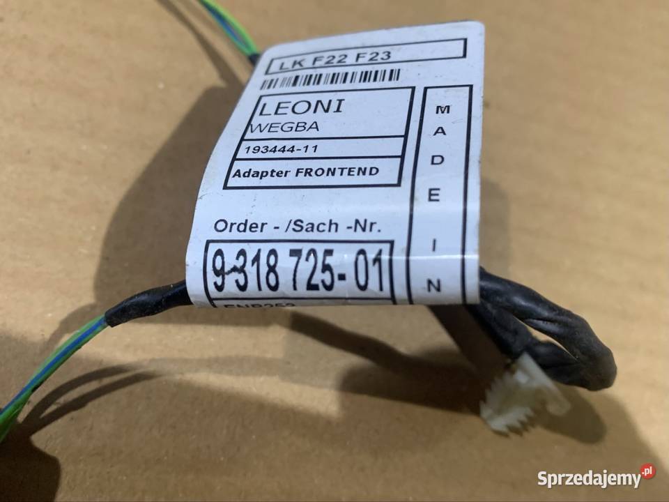 9318725 instalacja przewod adaptacyjny bmw f22 sprzedam
