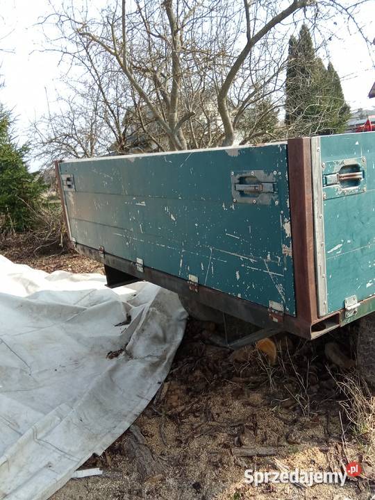 Przyczepa sztywna dwuosiowa nieuszkodzony Bychawa