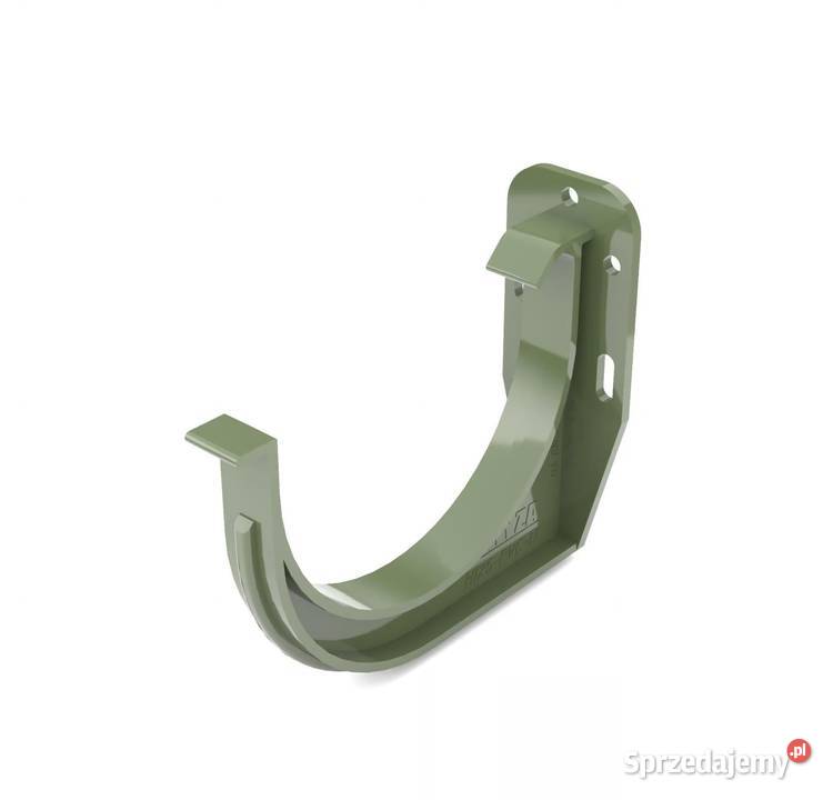 Bryza PVC uchwyt rynny czołowy 75 mm zielony Białystok