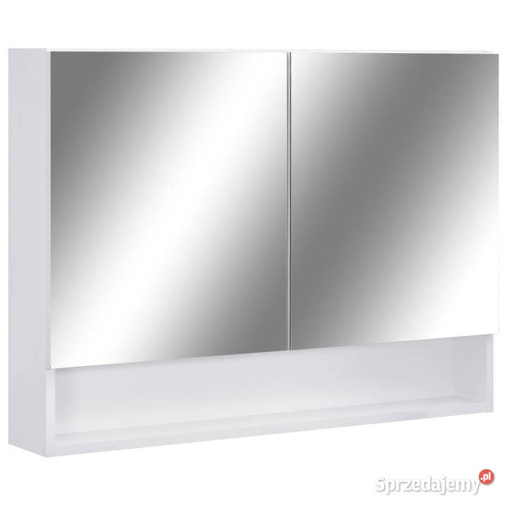 Szafka łazienkowa z lustrem i LED biała 80x15x60 Warszawa sprzedam