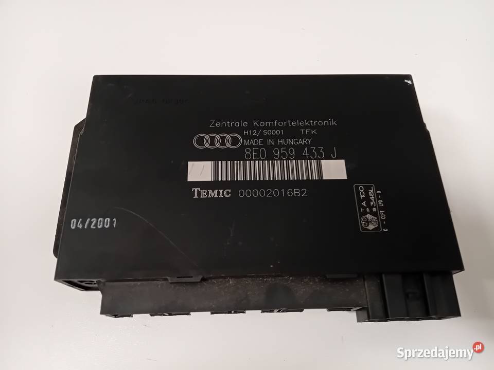 Moduł komfortu 8E0959433J AUDI A4 B6 B7 WYSYŁKA osobowe Gołaszyce