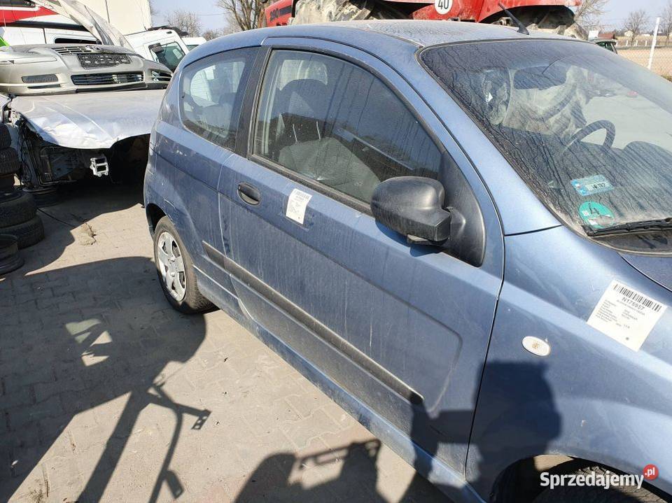 DRZWI PRAWE PRZÓD CHEVROLET KALOS Pozostałe Lipno