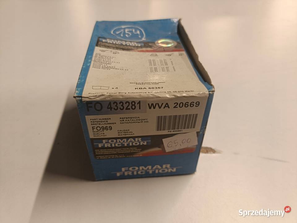 KLOCKI HAMULCOWE Audi 80 B2 VW Golf I Passat B2 Układ hamulcowy lubelskie