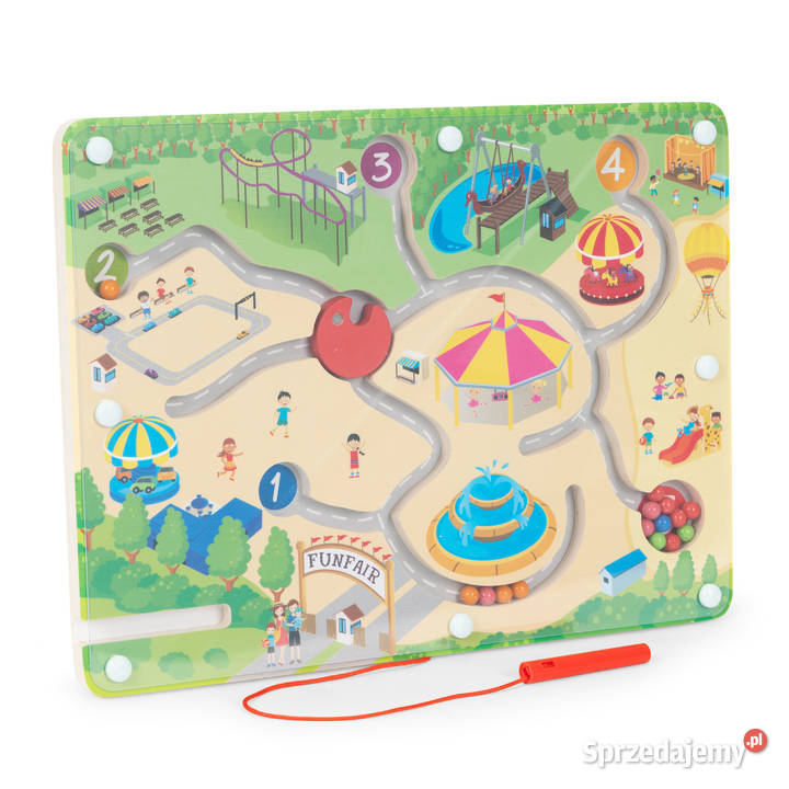 Gra labirynt magnetyczny układanka dzieci Smogorzów