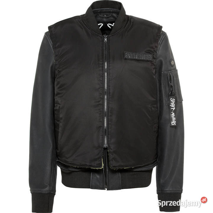 Kurtka motocyklowa skórzana Spirit Motors Mad Zielona Góra