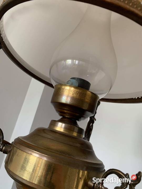 Wisząca lampa na wzór lampy naftowej Antyki, Sztuka, Kolekcje Ostrołęka sprzedam