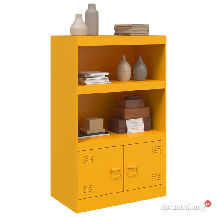 Szafka boczna musztardowa 67x39x107 stal mazowieckie Warszawa