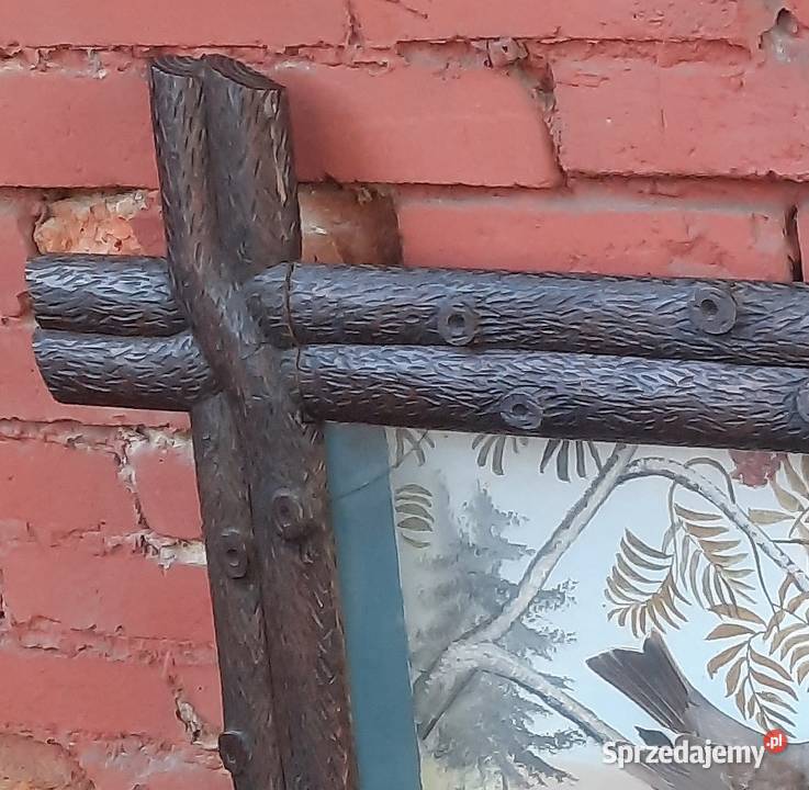 Duży Stary Obraz Diorama Sygnowany Gliwice