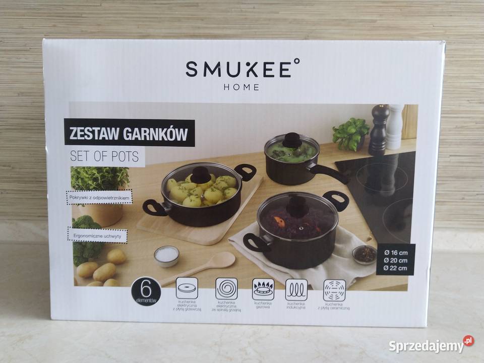 NAJTANIEJ Zestaw Garnków Karbowanych 6el Zabrze