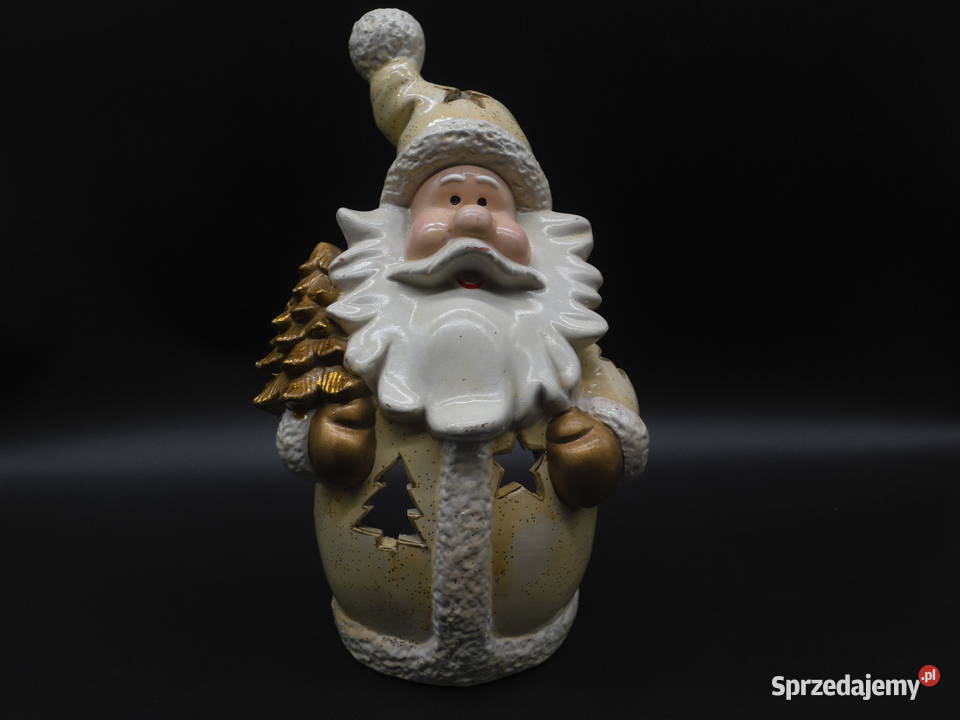 Ceramiczna figurka świecznik lampion Święty Raszków