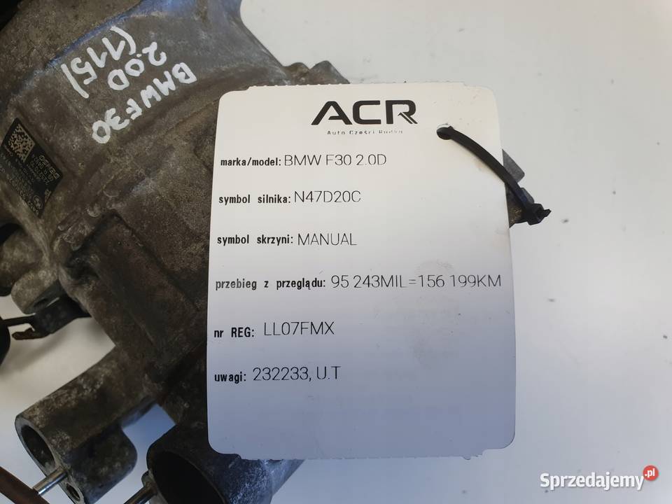 SPRĘŻARKA KLIMATYZACJI BMW F30 20 D 933082902 Chełm