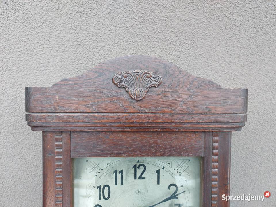 Stary zegar ścienny Junghans przedwojenny pomorskie Tczew