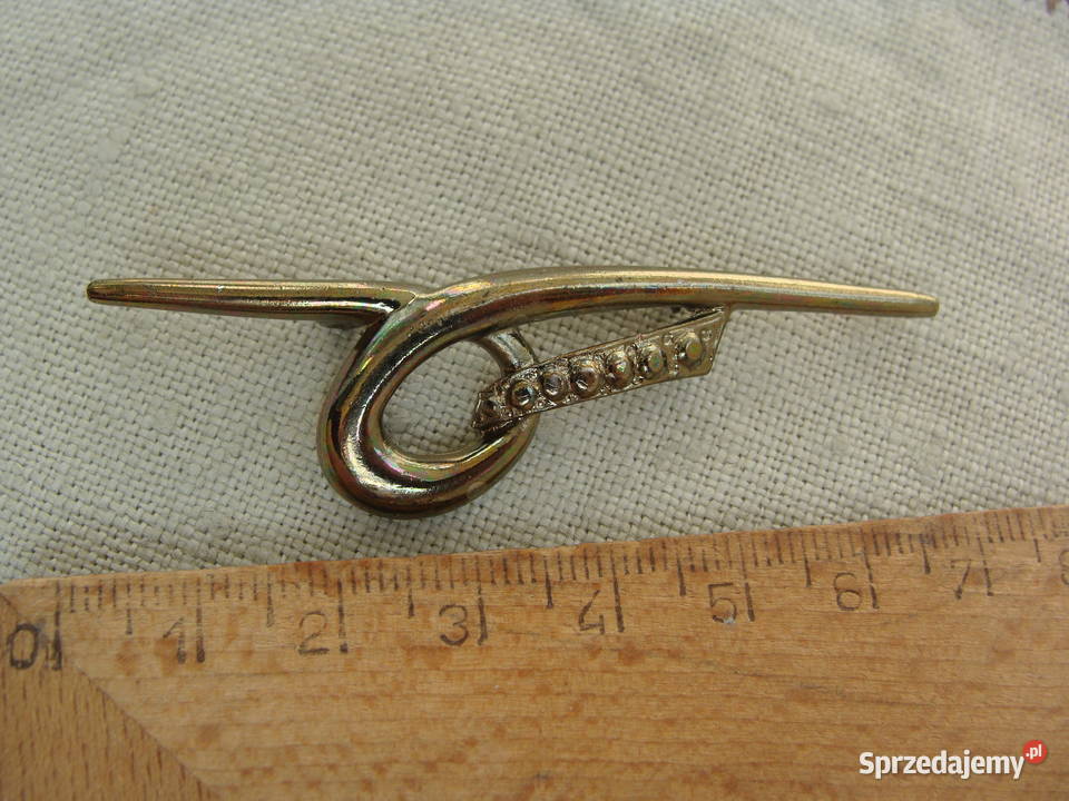 Mosiężna broszka bintage Poznań sprzedam