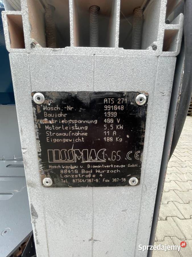 Piła stolikowa LISSMAC ATS 700 przecinarka do Ślesin