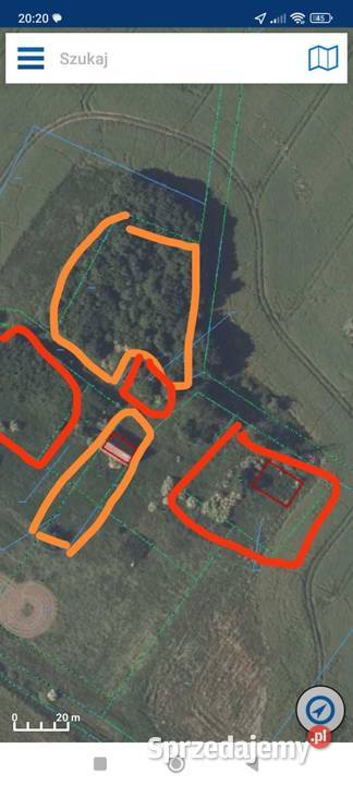 Siedlisko niedaleko BISZTYNKA 5500 m2 TANIO 25zł/m2 Grzęda