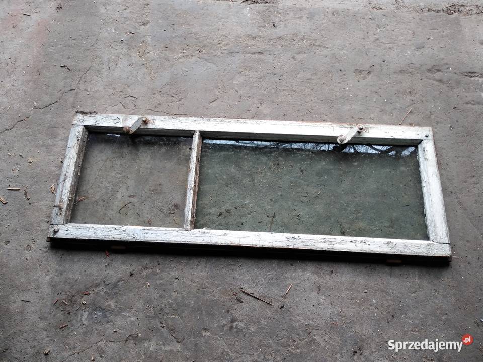 Stara drewniana podwójna rama okienna ramka okno Dąbrowa Górnicza