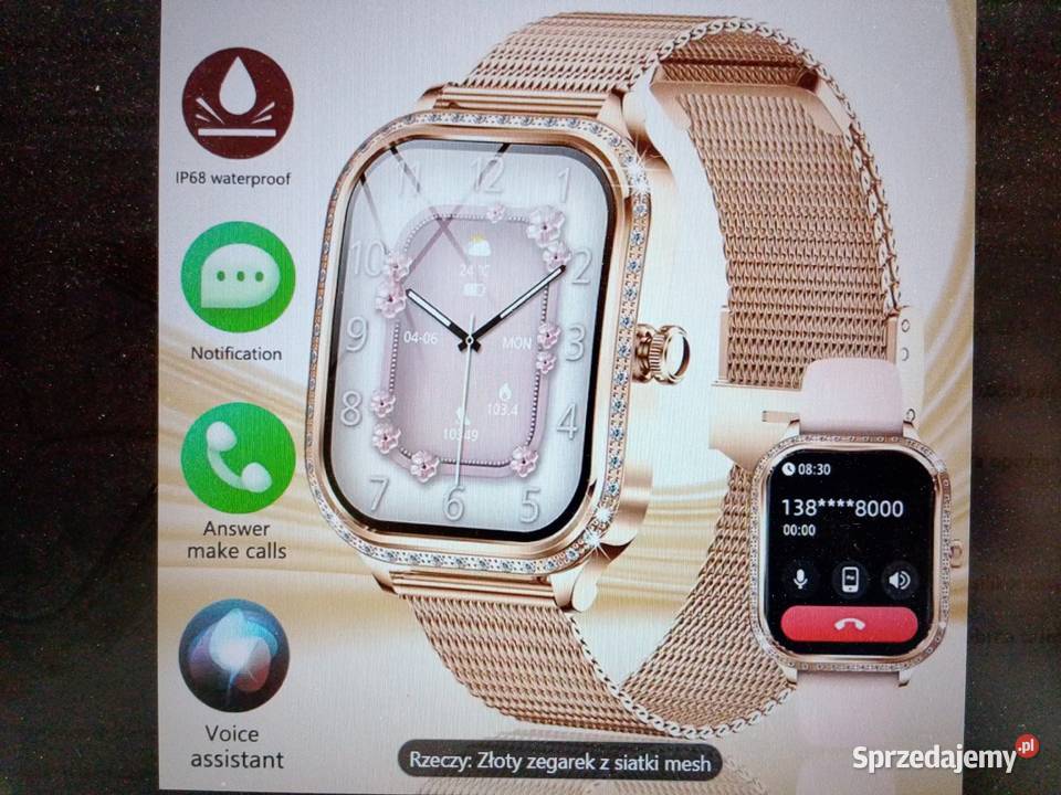 Nowy piękny unikalny jubilerski smartwatch Damskie łódzkie Zgierz