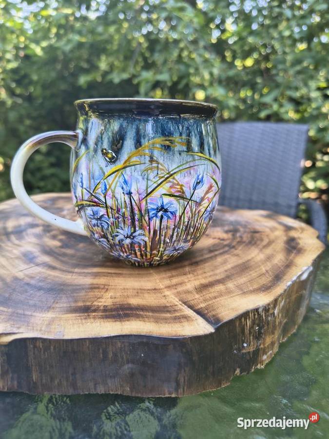 Kubek porcelanowy ręcznie malowany prezent warmińsko-mazurskie