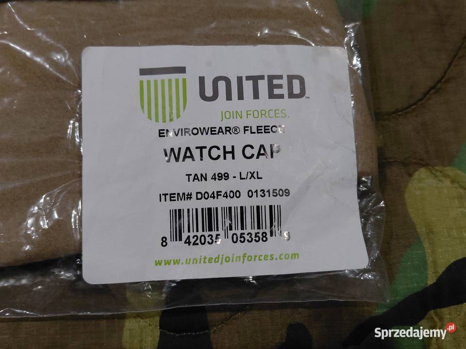 Czapka Us Army beanie UNITED LXL Wrocław sprzedam
