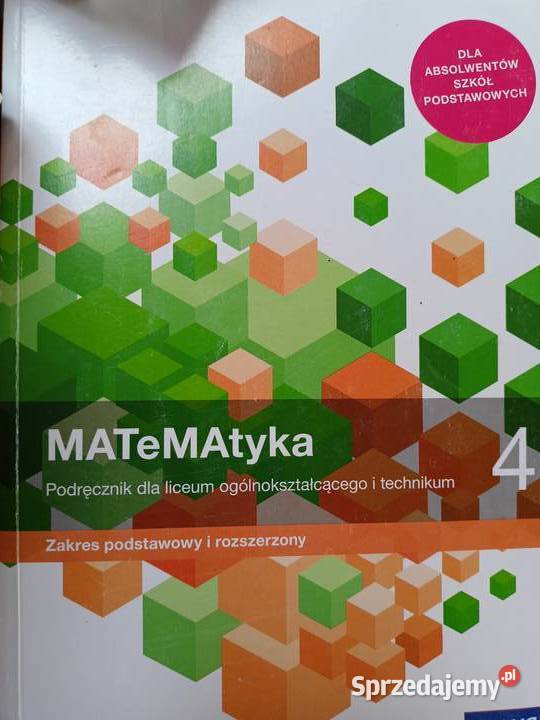 Matematyka 4 rozszerzenie używane podręczniki szkolne Bródno