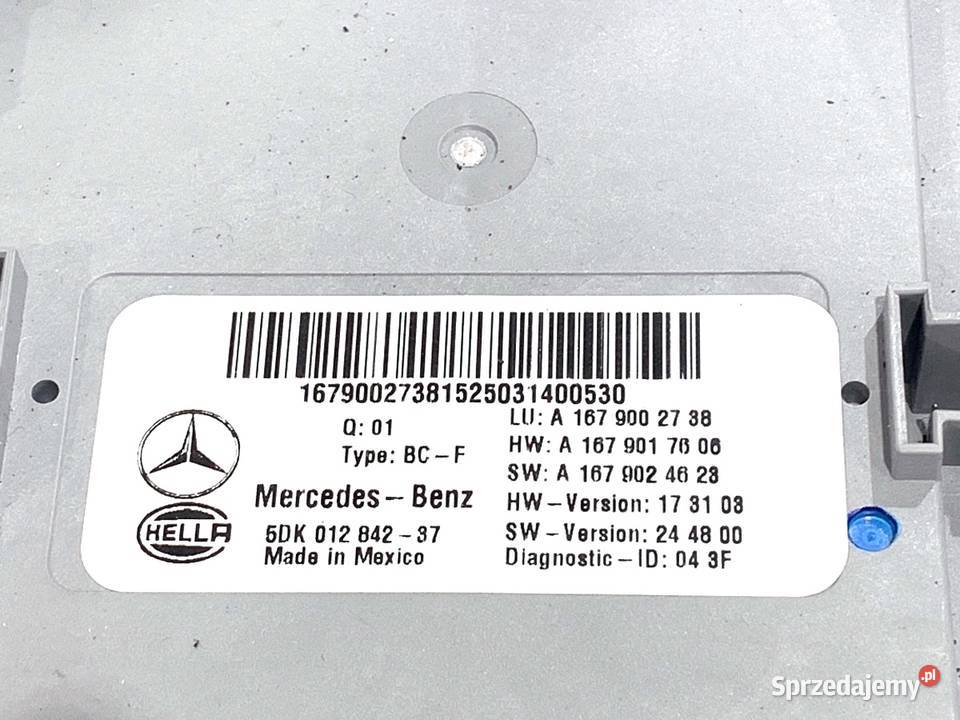 MODUŁ KOMFORTU MERCEDES GLE A1679002738 SUV podkarpackie sprzedam