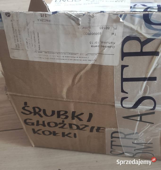 Śrubki gwoździe kołki mix pomorskie Gdańsk