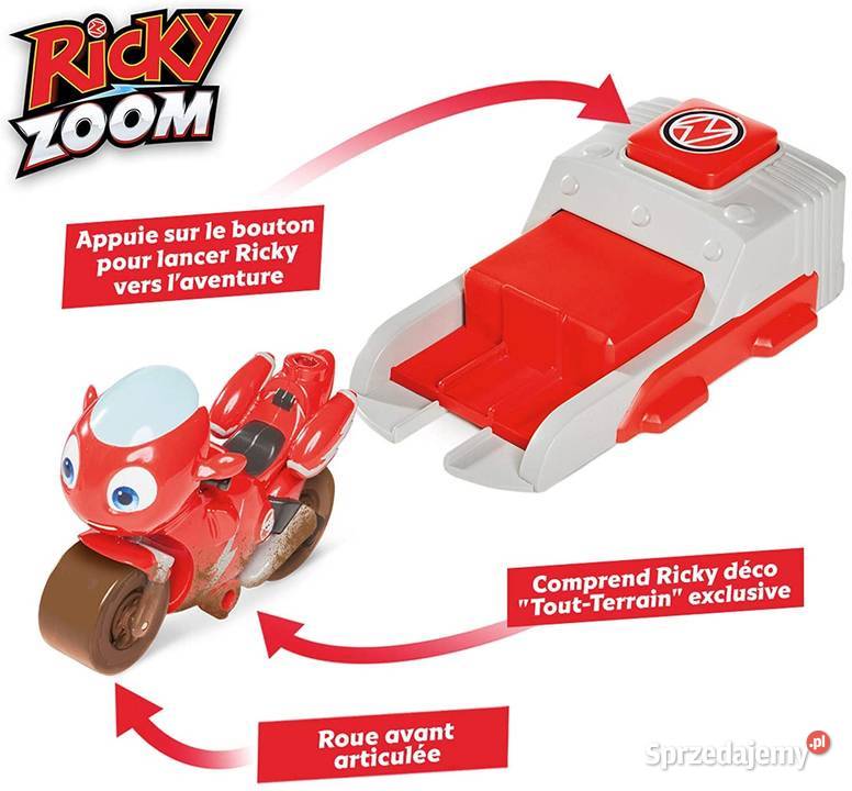 Motor Ricky Zoom Motocykl Wyrzutnia Wystrzel i Mogilany