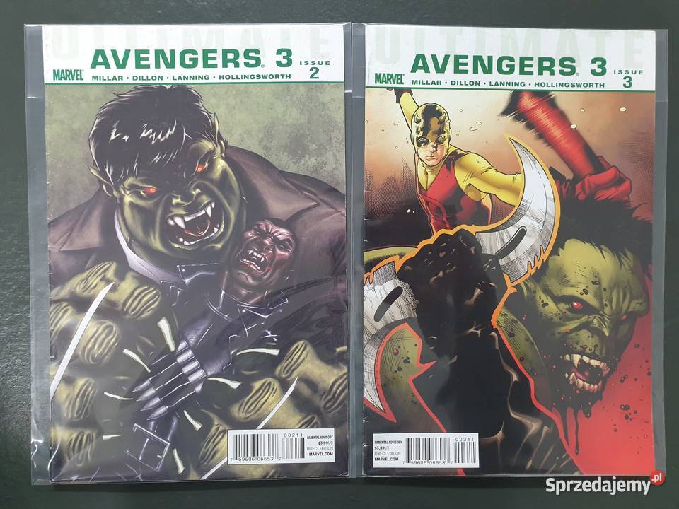 Ultimate Avengers 5 oryginalnych komiksów Marvel Gdynia sprzedam