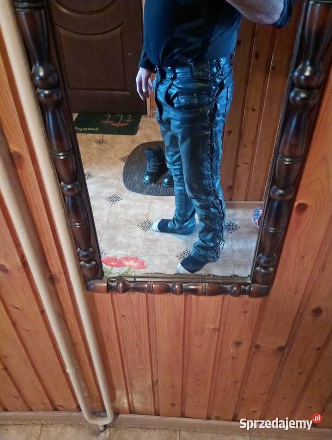 Spodnie skórzane na motor Zawadzkie