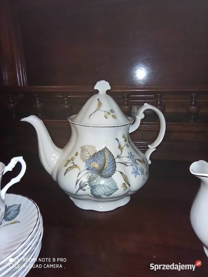 Filiżanka Mayfair Pottery Made in England Biała Porcelana i szkło Gdańsk