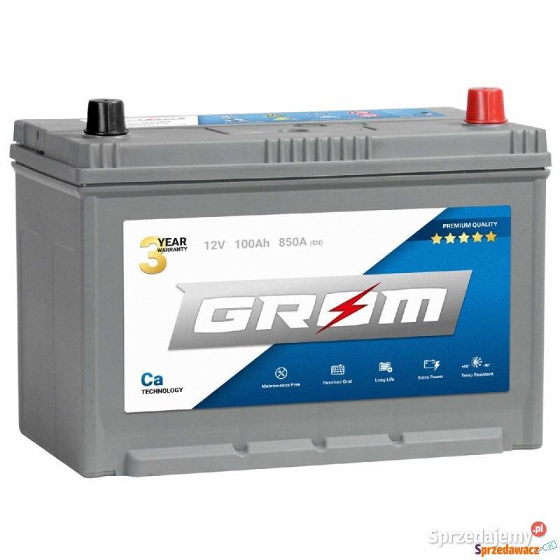Akumulator GROM Premium 100Ah 850A Japan Prawy Akumulatory Suwałki