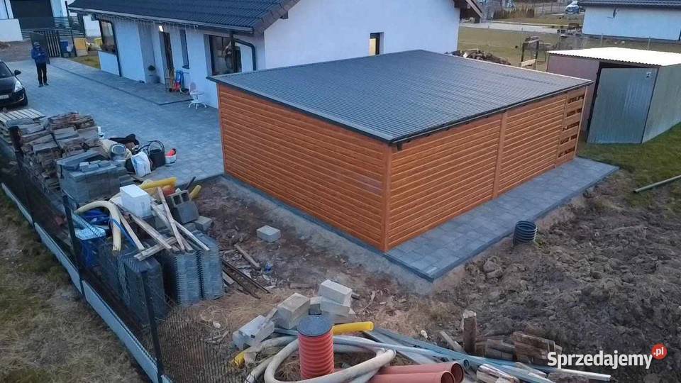 Garaż Blaszany Blaszak 54 wiata 14 drewnopodobny Sokółka