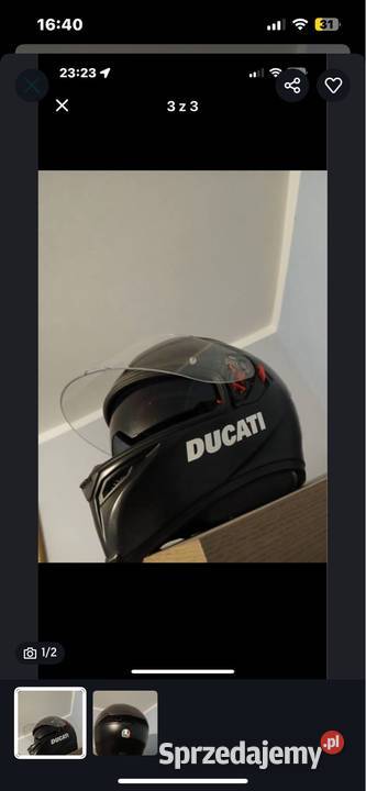 Kask Ducati dark rider Stalowa Wola
