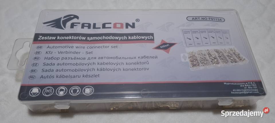 Zestaw konektorów samochodowych kablowych Falcon Pozostałe Czeladź