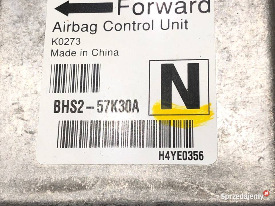 SENSOR AIRBAG MAZDA 3 BM BHS257K30A CZUJNIK