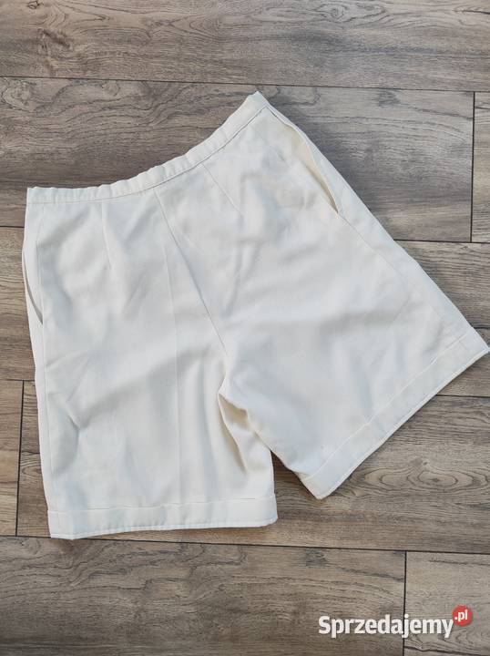 Wełniane spodnie szorty Vintage 80 90s Odzież damska Jasło sprzedam