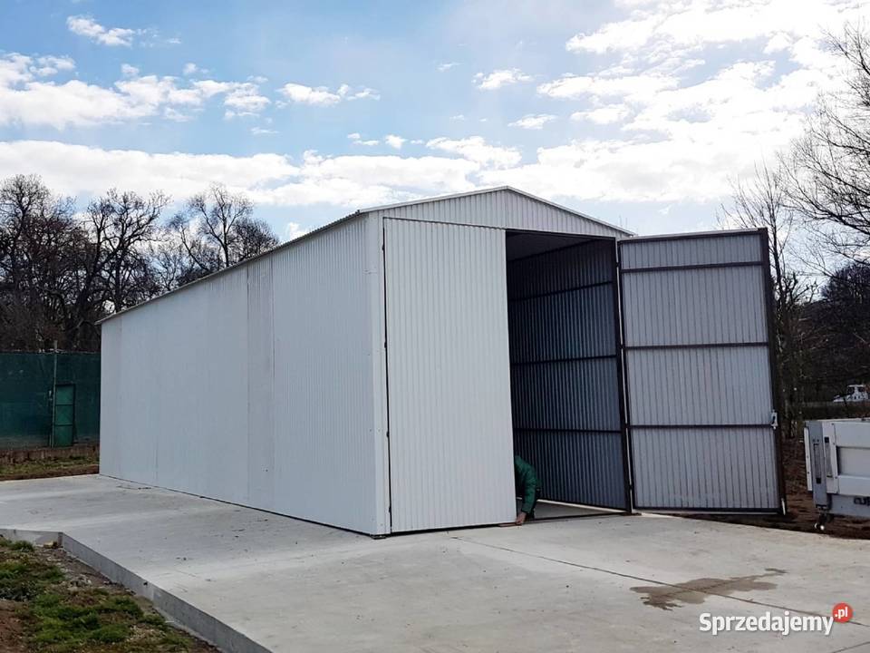 Blaszana hala 414m biała Kraków