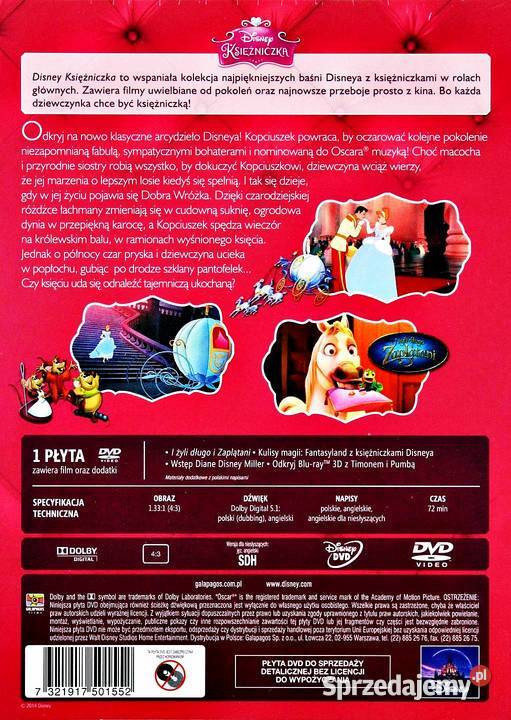 KOPCIUSZEK TRYLOGIA DISNEY KSIĘŻNICZKA Filmy Filmy