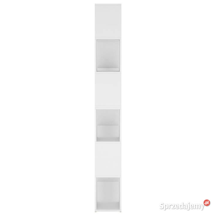 Regał na książkiprzegroda biała 100x24x188