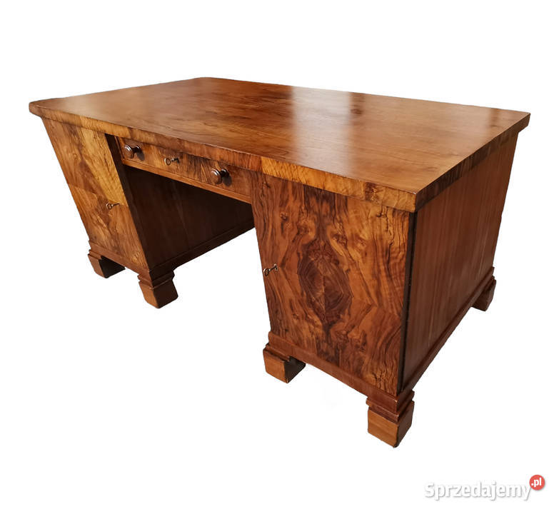 Komplet gabinetowy Art Deco 1930r Biurko Meble Wrocław