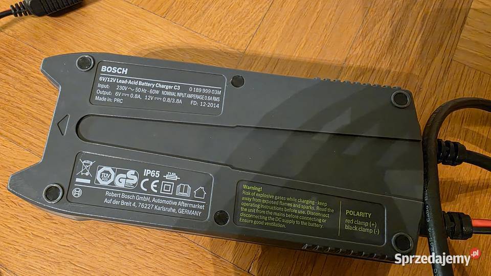 Prostownik Bosch C3 6V12V dzisiaj wyjęty z