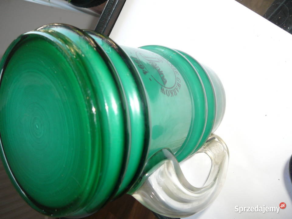 Kufel zielony PRL Kopalnia Janina Wrocław