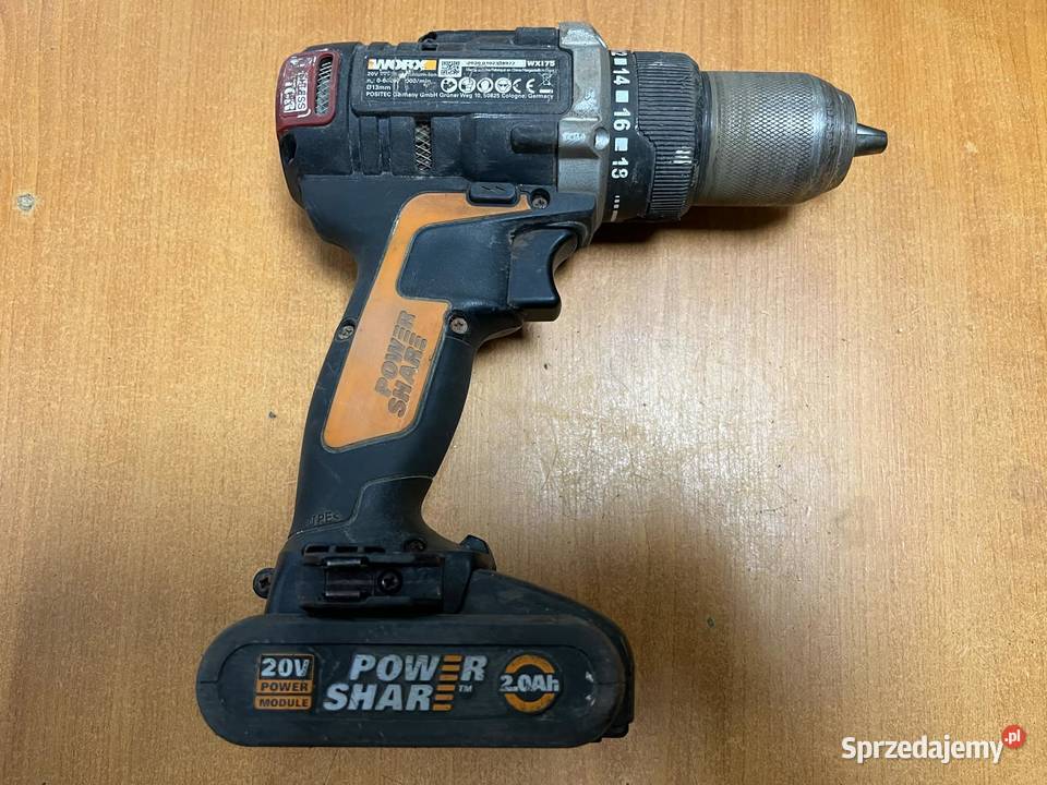 Wkrętarka Worx zasilanie akumulatorowe 20 V Elbląg