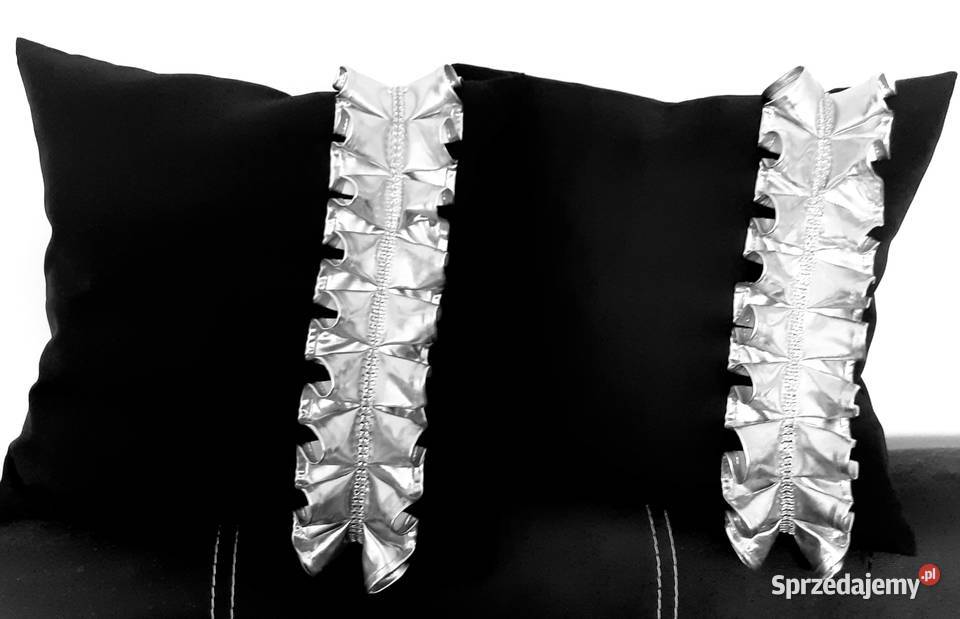 Zasłony glamour srebrne falbany Mława