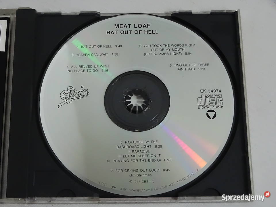 MEAT LOAF Bat Out Of Hell Kultowe wydanie USA CD Biłgoraj