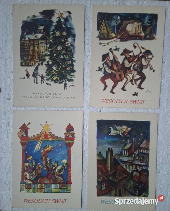 Szancer pocztówki świąteczne 2 Warszawa sprzedam