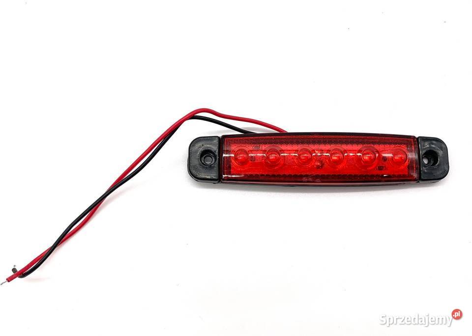 Lampa obrysowa LED OBRYSÓWKI 12 diodowa czerwone