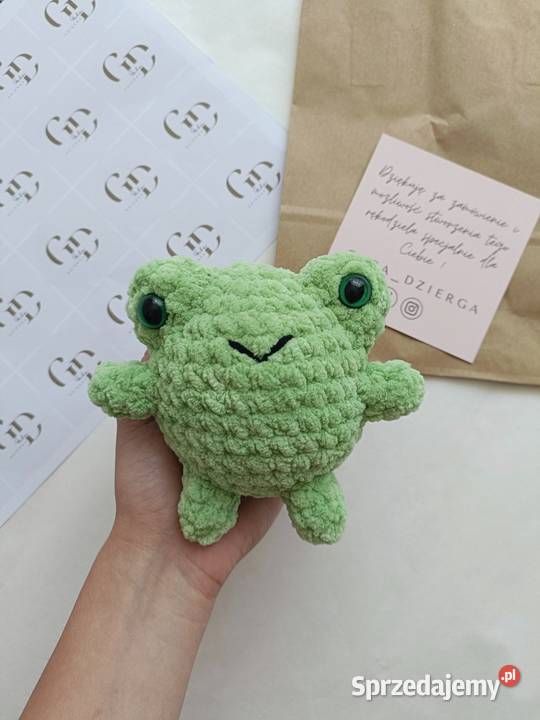 Maskotka żabka handmade Jawornik Polski sprzedam