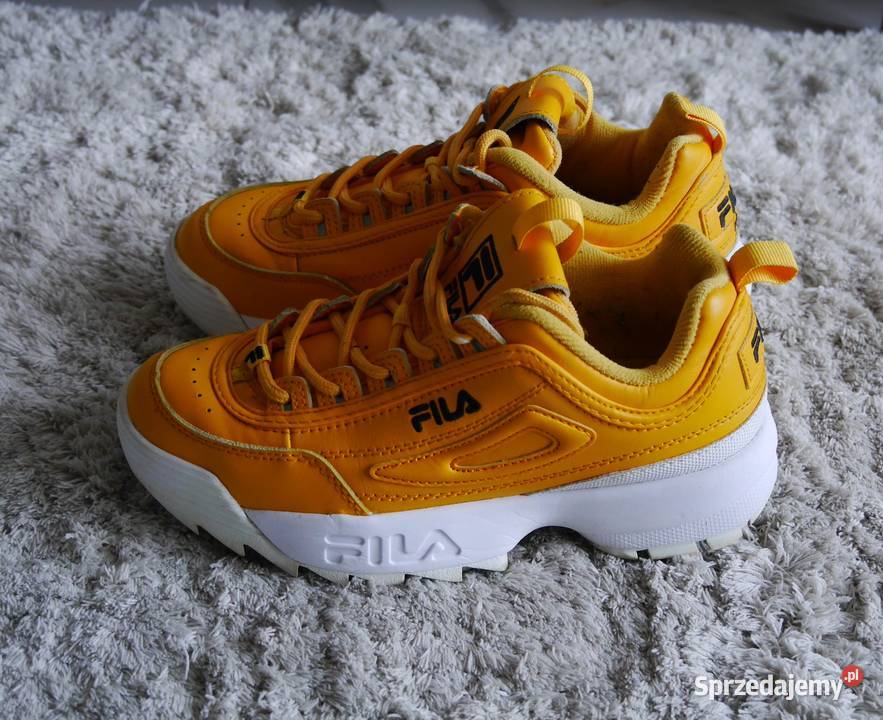 Fila Orange świetne musztardowe buty 375