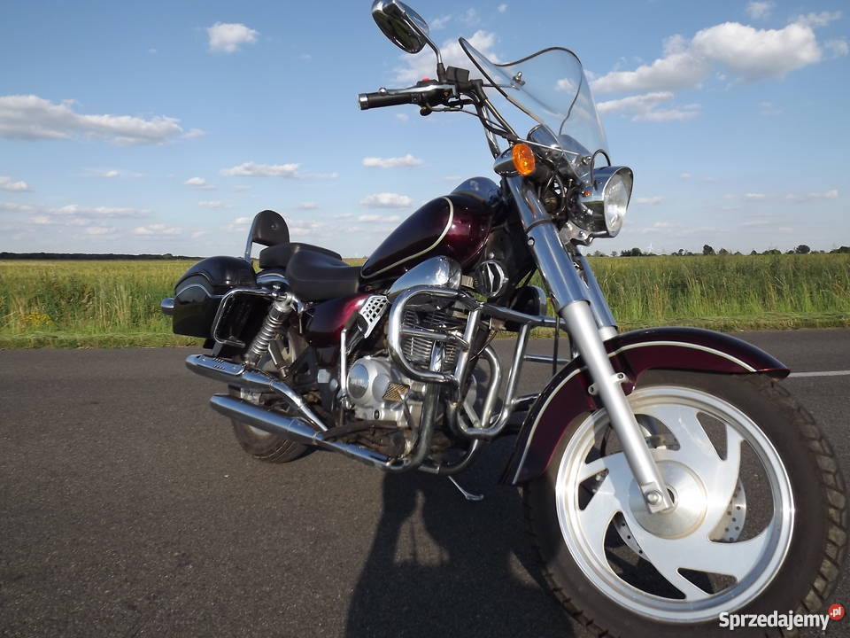 Motocykl Jinlun kufry Kingway Naramice